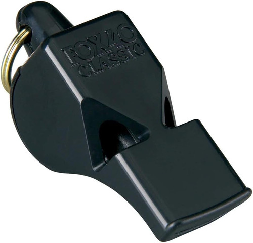 Fox 40 Classic Safety 3-Chamber Pealess Whistle 115 dB - Black