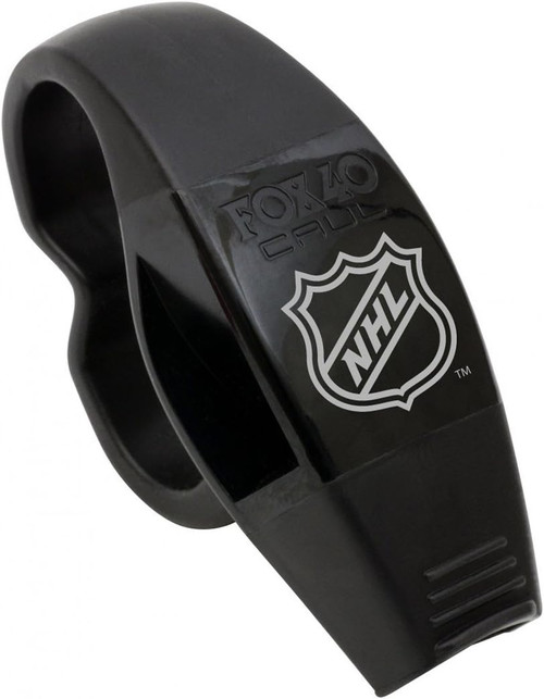 Fox 40 Caul NHL Logo 2-Chamber Pealess + CMG Whistle 110 dB W/ Fingergrip