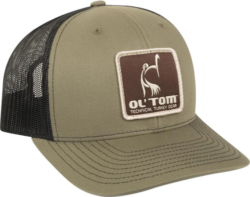 Drake Waterfowl Ol' Tom Mesh Back Patch Trucker Cap Snapback Closure Olive