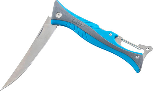 Smith's RegalRiver 4" Folding Flex Fillet Knife Blue – SS Locking Blade