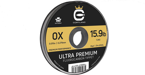 Cortland Ultra Premium Fluoro Tippet Line 30 Yd 0X 15.9 Lb 645301