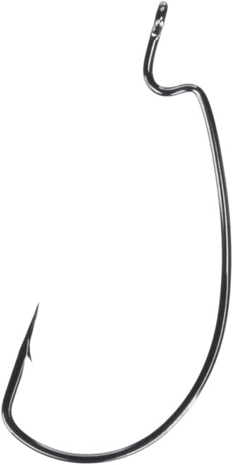 Gamakatsu Offset Shank Worm EWG Size 4/0 Black Pack Of 25 58414-25