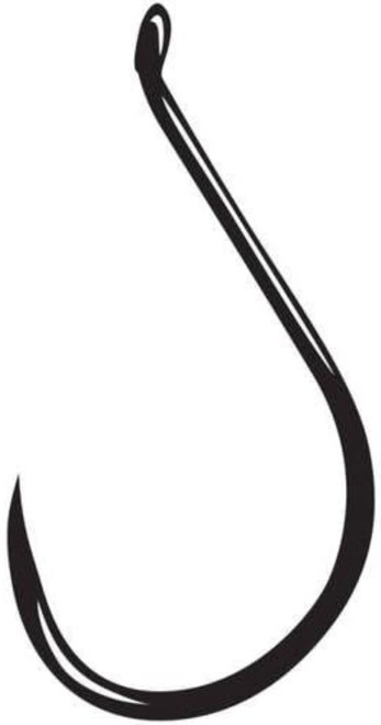 Gamakatsu Barbless Octopus Size 1/0 NS Black Finish Pack Of 25 75411-25