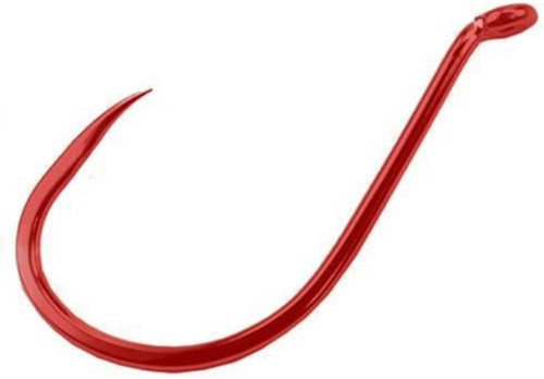 Gamakatsu Barbless Octopus Size 2/0 Red Finish Pack Of 25 75312-25