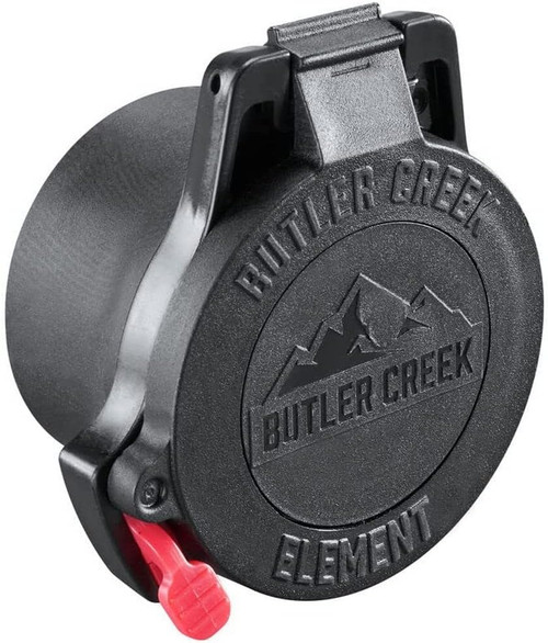 Butler Creek Element Flip-open Rifle Scope Cover 42-47MM - Black - EEP2