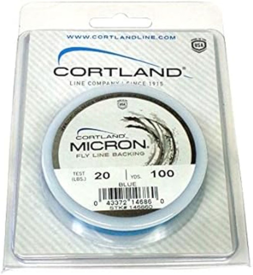 Cortland Micron Fly Line Backing, 30 Lb, 250 Yds, Blue - 146884