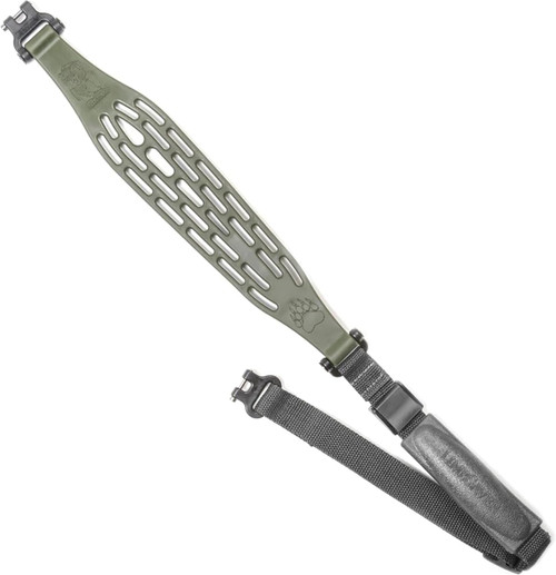 Limbsaver Kodiak-Air Rifle Sling ADJ Grip W/ QD Swivels - O/D Green Wide