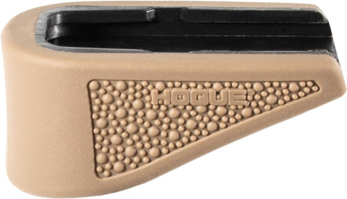 Hogue OverMolded Rubber Grip Base Pad Glock 43 9MM 6Rd Magazine FDE