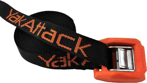 YakAttack 15' Cam Strap Heavy Duty Polyester Kayak Tie Down Rubber Buckle