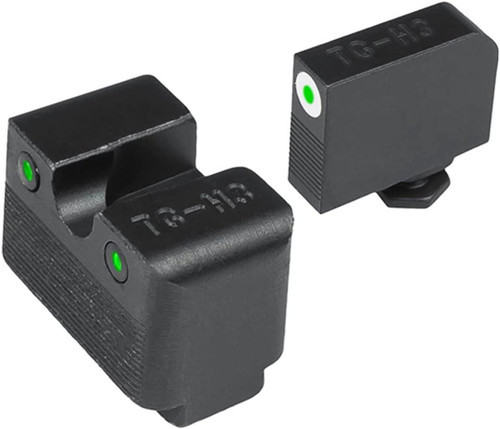 TruGlo Tritium Pro Night Sights Glock 42/43 MOS Handgun Front & Rear White