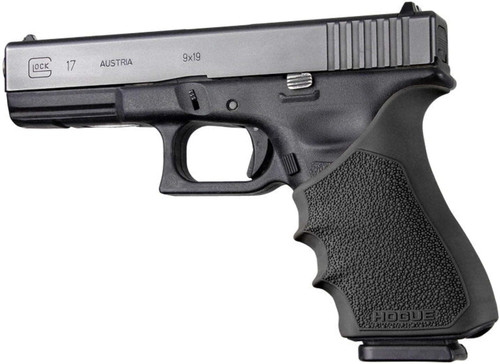 Hogue HandAll Beavertail Rubber Grip Sleeve for Glock 17-41 Gen 3 & 4 Blk