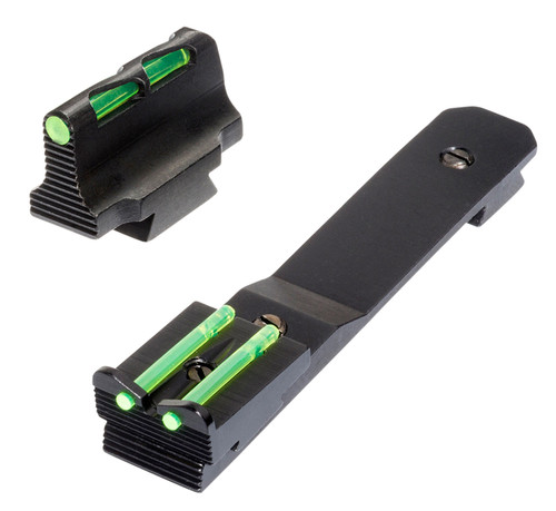 HIVIZ Fiber-Optic Sight Set for Henry Rifles Front & Rear HHVS450