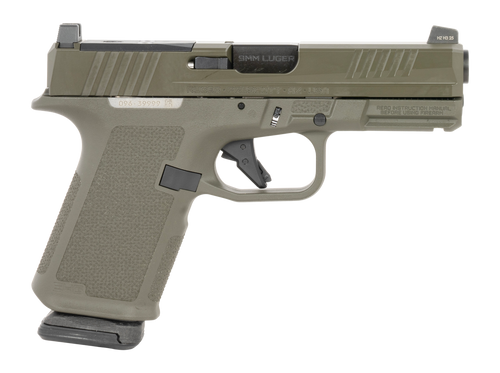 Ruger RXM MOS 9mm OD Green Frame/Slide RMR Cut Tritium Sights 4" BBL 15+1