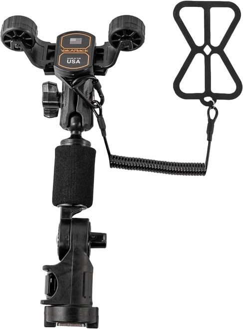 YakAttack RotoGrip Phone Holder Pro W/ LockNLoad Mount One-Hand Operation