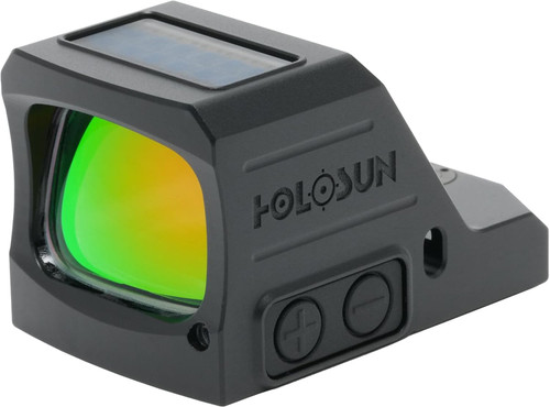 Holosun 407C Red 2MOA Dot, 7075 Aluminum, Open, Solar, Shake Awake, Pistol
