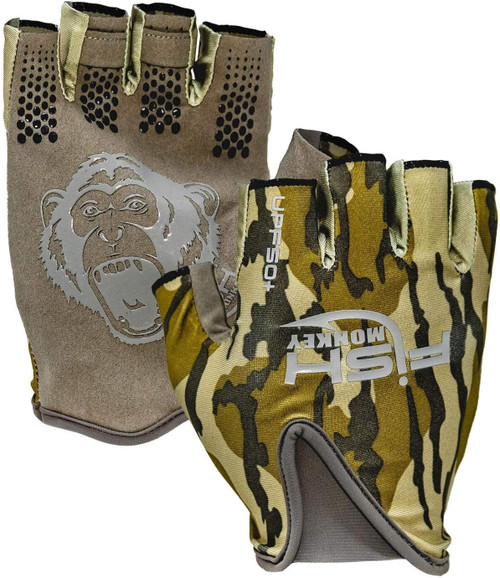 Fish Monkey Stubby Enhanced-Grip Sun Protection Glove Bottomland Medium