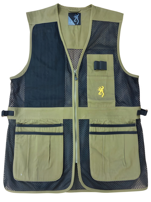 Browning Trapper Creek Mesh Shooting Vest Olive Large
