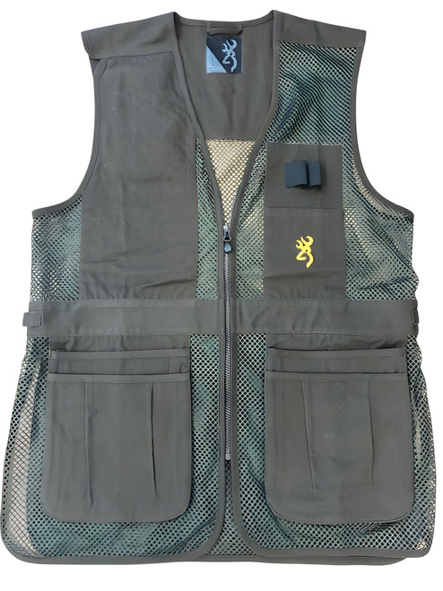 Browning Trapper Creek Mesh Shooting Vest Brown Medium