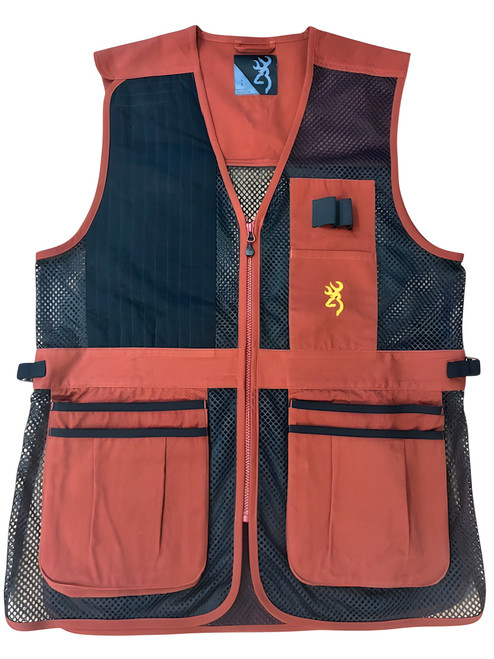 Browning Trapper Creek Mesh Shooting Vest Brandy Medium