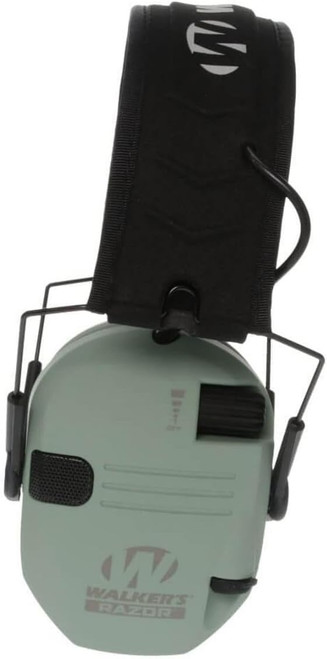 Walker's Razor Slim Electronic Ear Muffs Ultra Low Profile Sage Green