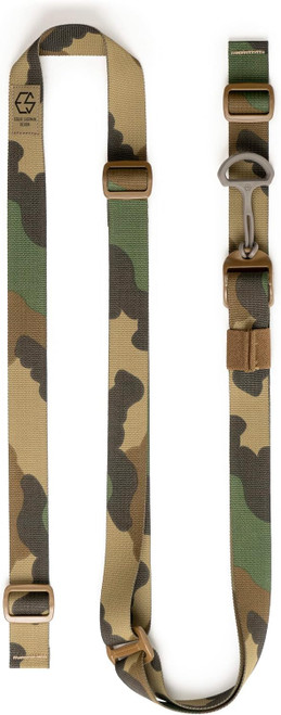 Edgar Sherman Rifle Sling Two-Point Mil-Spec Quick Adjust Woodland Camo