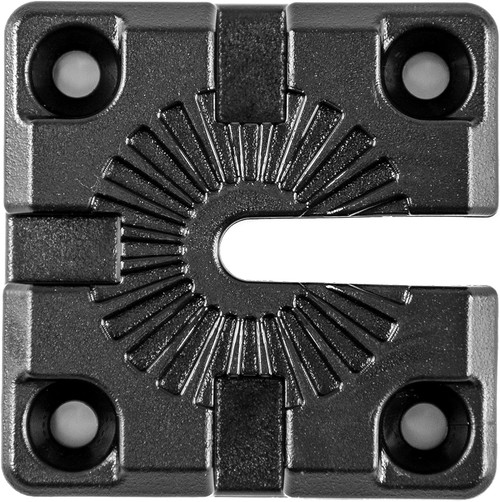 YakAttack GridLoc MightyMount Low-Profile Kayak Track Mount Base Blk