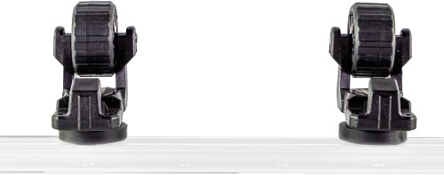 YakAttack LeaderBoard RotoGrip Track-Mounted Holders 2PK Black