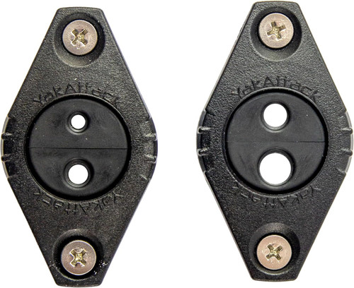 YakAttack GridLoc Through Hull Wiring Kit 1” Cable Pass Through 2Pk Black