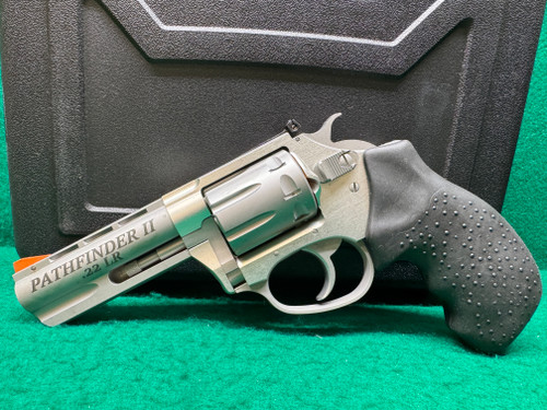 Charter Arms 72235 Pathfinder II 22 LR Rubber Grip SS 3.5" BBL 8 Shot