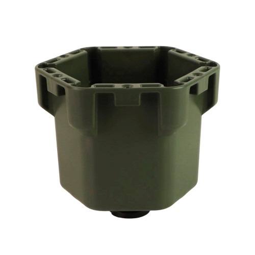 YakAttack Cup Holder Pro Riggable Kayak Fishing Beverage Caddy Ranger Grn