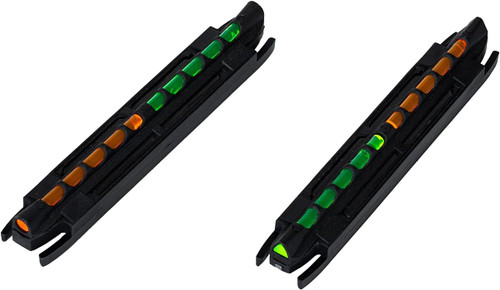 HIVIZ Model 300 Two-In-One Magnetic Base Rib Shotgun Sight Green & Orange
