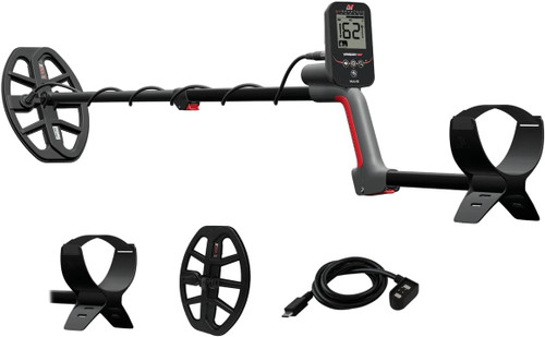 MINELAB Vanquish 360 Bundle W/ Metal Detector, Digging Tool, Pouch & Gloves