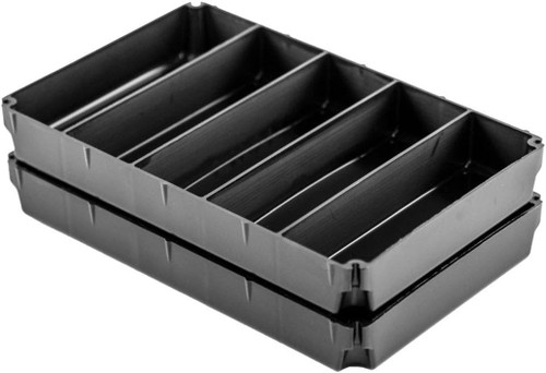 YakAttack TracPak 5x1 Inserts 2Pk Half-Depth Organizers Storage Box BLK