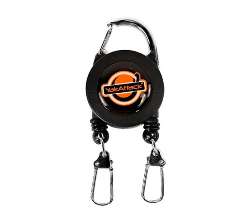 YakAttack Double Clip Retractor Twin 18” Nylon Cables w/ 360° Swivel