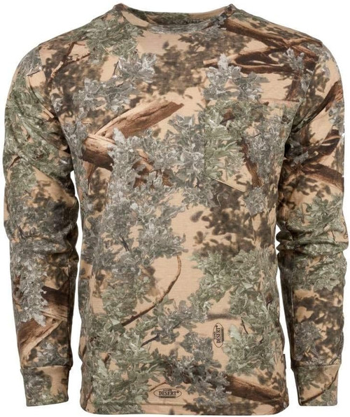King's Camo Men's Standard Classic Long Sleeve Tee Desert Shadow 2X-Large