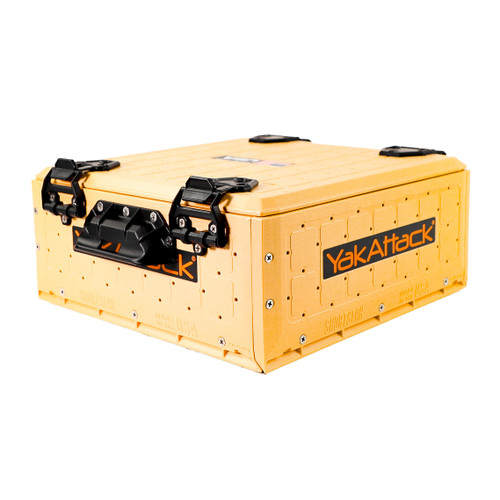 YakAttack ShortStak Solo Crate W/ Lid 13"x13" Low-Profile Desert Sand