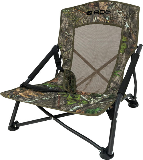 BOG Low Profile Turkey Ground Blind Chair w/ Carry Bag MO Obsession USED