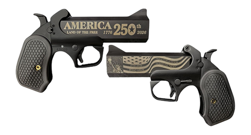 Bond Arms BA250TH-BLK-45/410 America 250th 45 Colt/410 GA Black 4.25" BBL