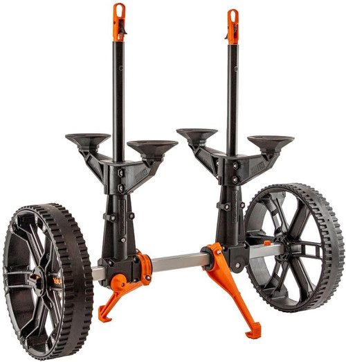 YakAttack TowNStow Scupper Kayak Cart Adj. 5.5"-14.5" Wide Dual Stands