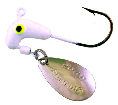 Blakemore TTI Fishing Co Road Runner Bulk Head Hook White, 1/32-Ounce 4PK