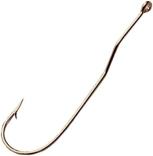 Tru Turn Snelled Aberdeen 24Kt Gold Finish Hook Size 2 7Pk
