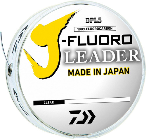 Daiwa J-Fluoro Fluorocarbon Leader 20 Pound 100 Yards Clear JFL20-100