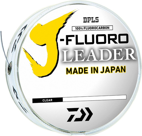 Daiwa J-Fluoro Fluorocarbon Leader 20 Pound 100 Yards Clear JFL20-100