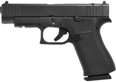 Glock PA4850203FRMOS G48 MOS Slimline Compact 9mm nDLC 4.17" GMB BBL 15+1