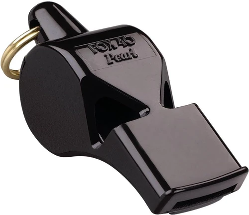 Fox 40 Pearl Pealess Safety Whistle 90dB Black 9702-0008