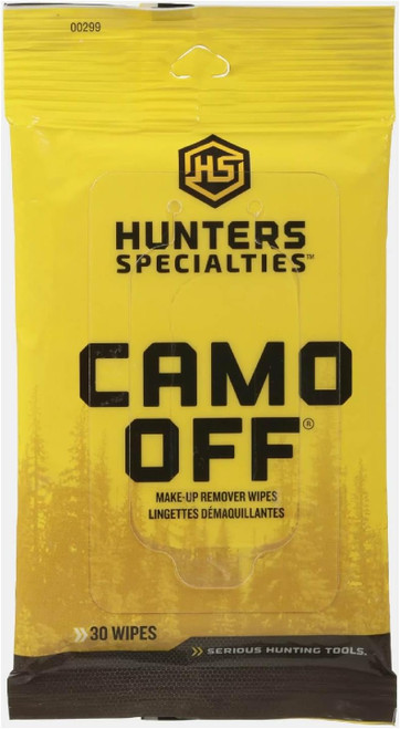 Hunters Specialties Camo Off Makeup Remover Wipes, 30 per Pack HS-00299