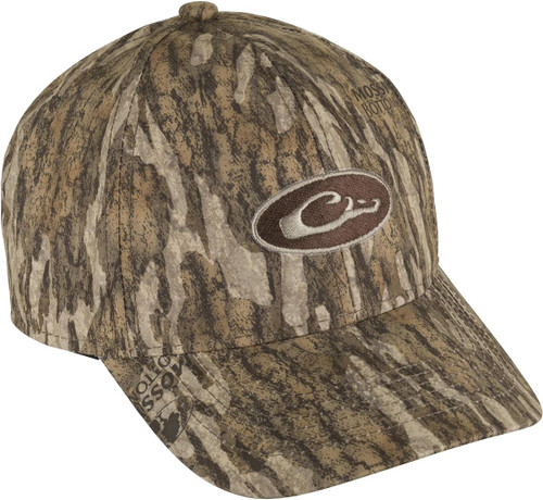 Drake Waterfowl Youth Camo Waterproof Cap Mossy Oak Bottomland OSFM