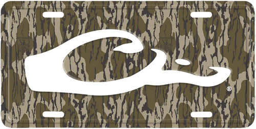 Drake Waterfowl Duck Head Logo Aluminum License Plate Original Bottomland