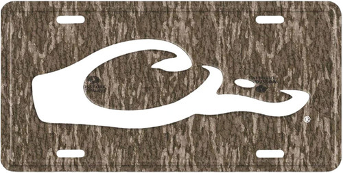 Drake Waterfowl Duck Head Logo Aluminum License Plate Bottomland