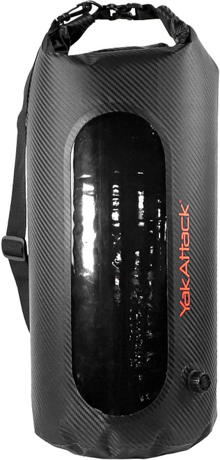 YakAttack 5L HD Roll-Top Drybag With Air Valve - Black Carbon SBA-1007
